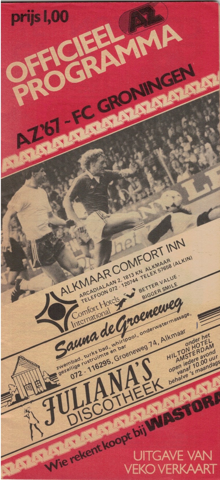 AZ Programma 24-feb-1982 Groningen thuis